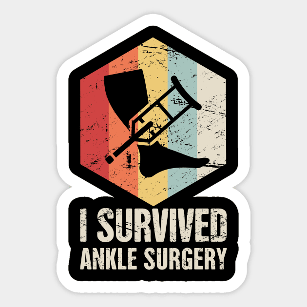 Titanium Ankle | Joint Replacement Ankle Surgery Sticker by MeatMan